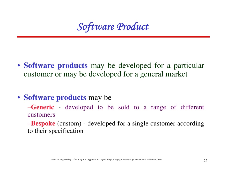 Difference Between Generic Software Product Development